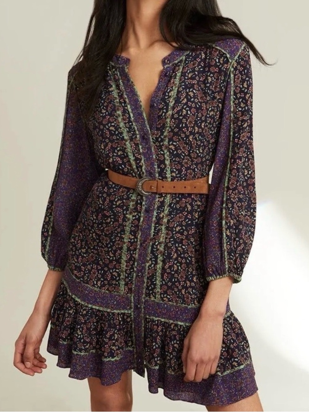 Veronica Beard Xanita Floral Mini Dress Size 2 NWT